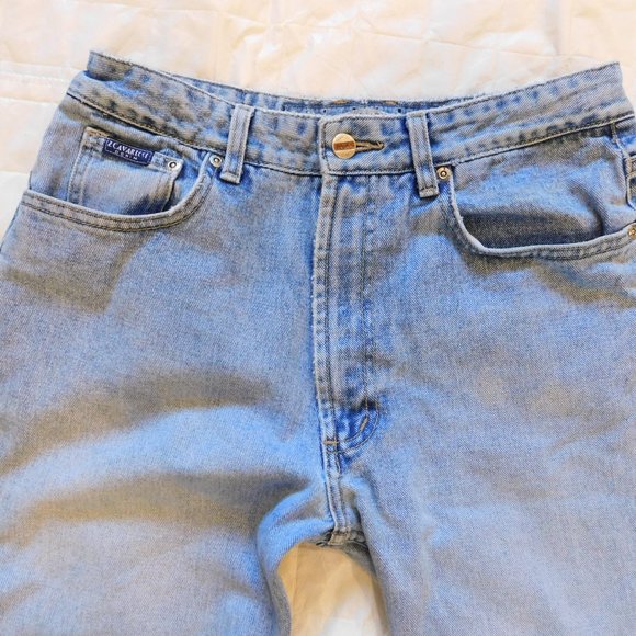 Y2K 90's Z. CAVARICCI Light Stone Washed Denim MOM Jeans High Waist Straight Leg - Picture 11 of 16